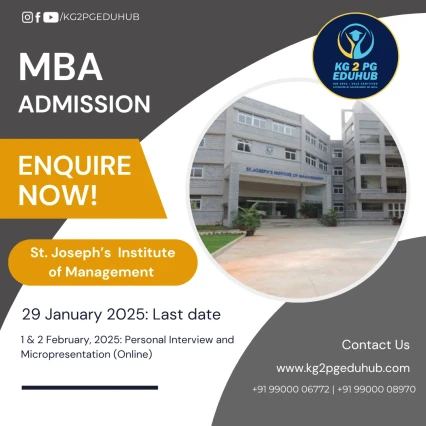 St. Josephs Institute of Management MBA Admissions